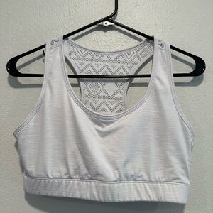 ZYIA White Bomber Bra